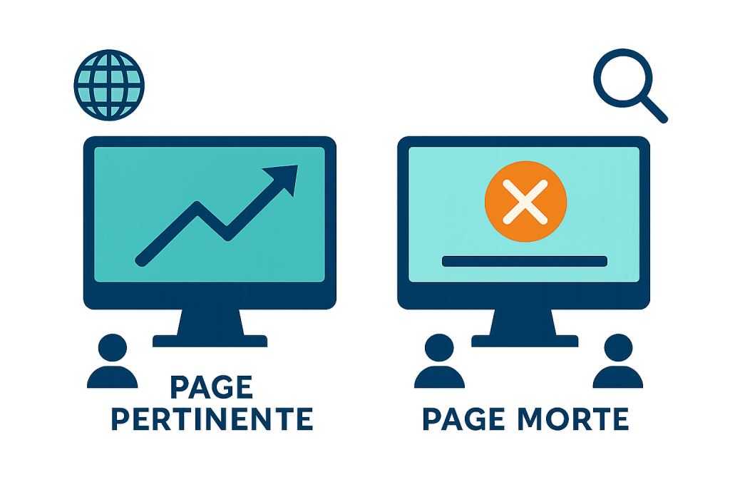 découvrez les différences entre une page pertinente et une page morte, et comprenez comment chacune impacte le référencement de votre site web.